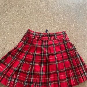 Crewcuts Red Black Mini Skater Skirt